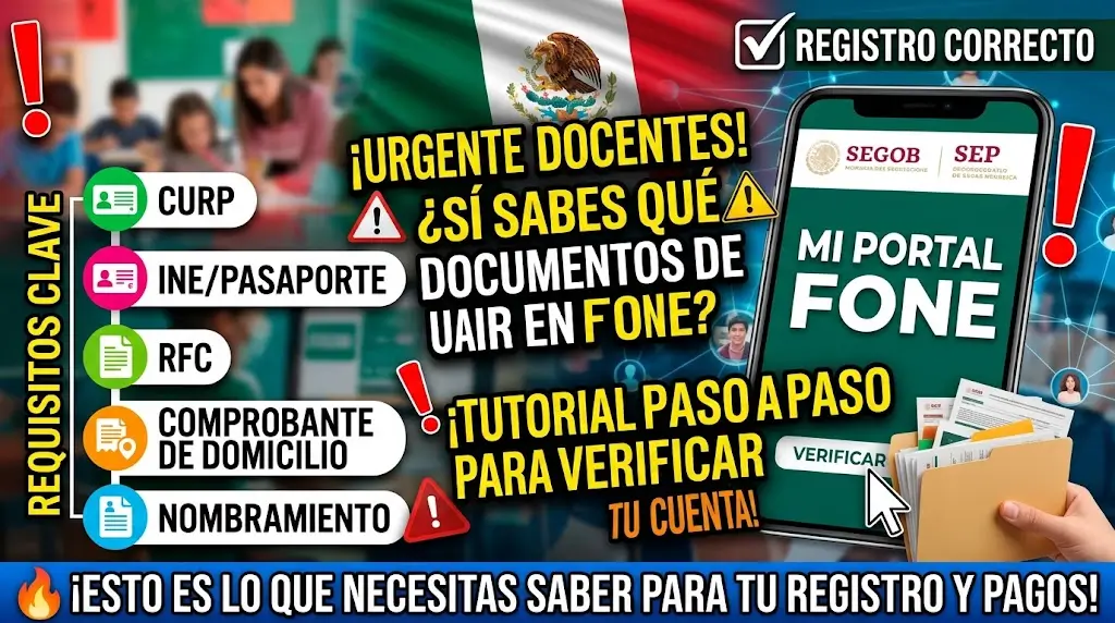 Documentos Requeridos Para Usar Mi Portal Fone Para Verificar El Empleo Docente