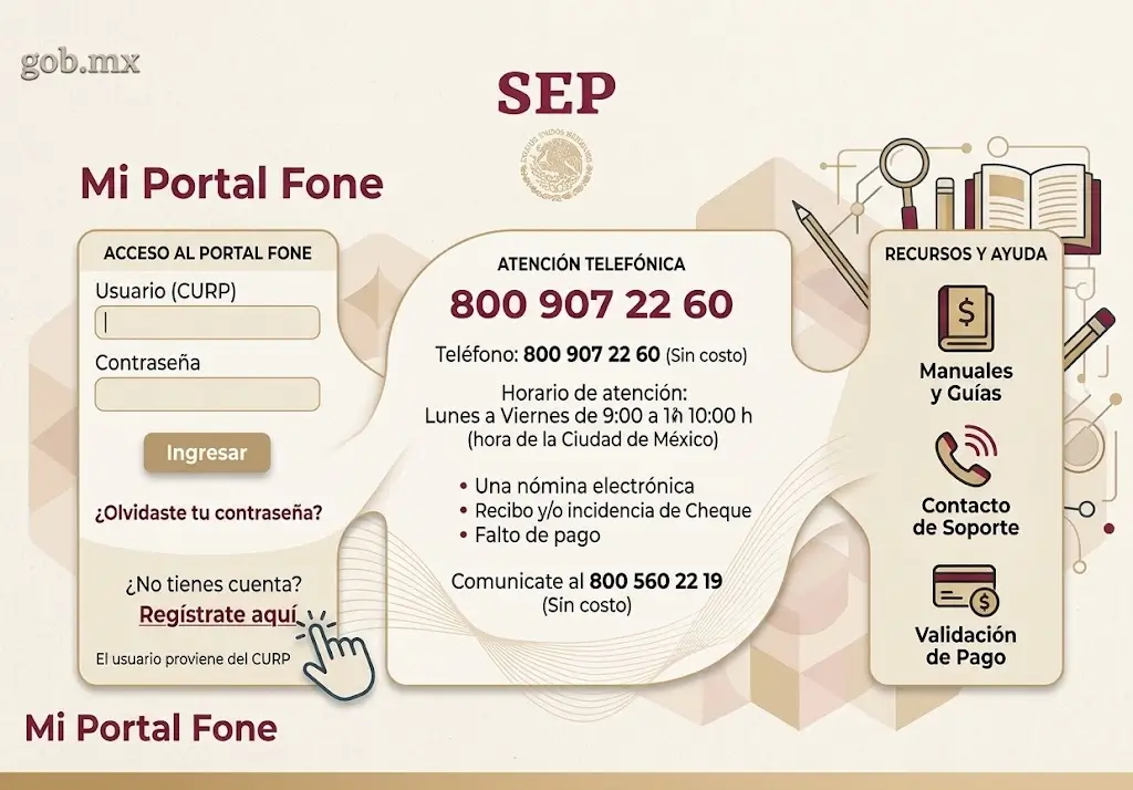 Mi Portal Fone Registro De E Inicio De Sesión Proceso