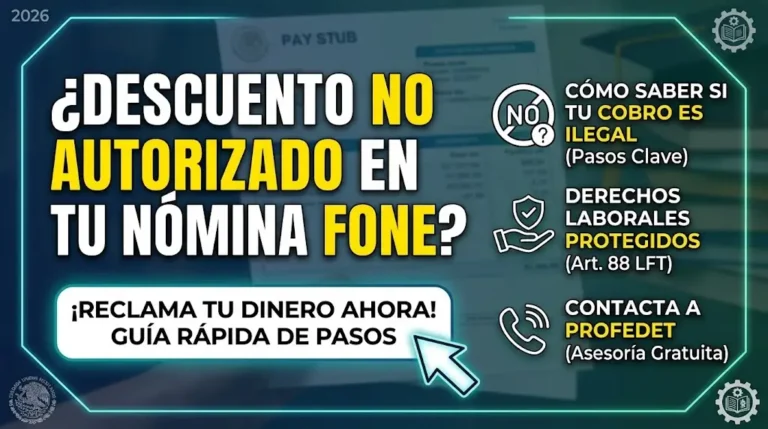 Mi Portal FONE 2026 Cómo Reclamar un Descuento No Autorizado en Tu Recibo de Pago