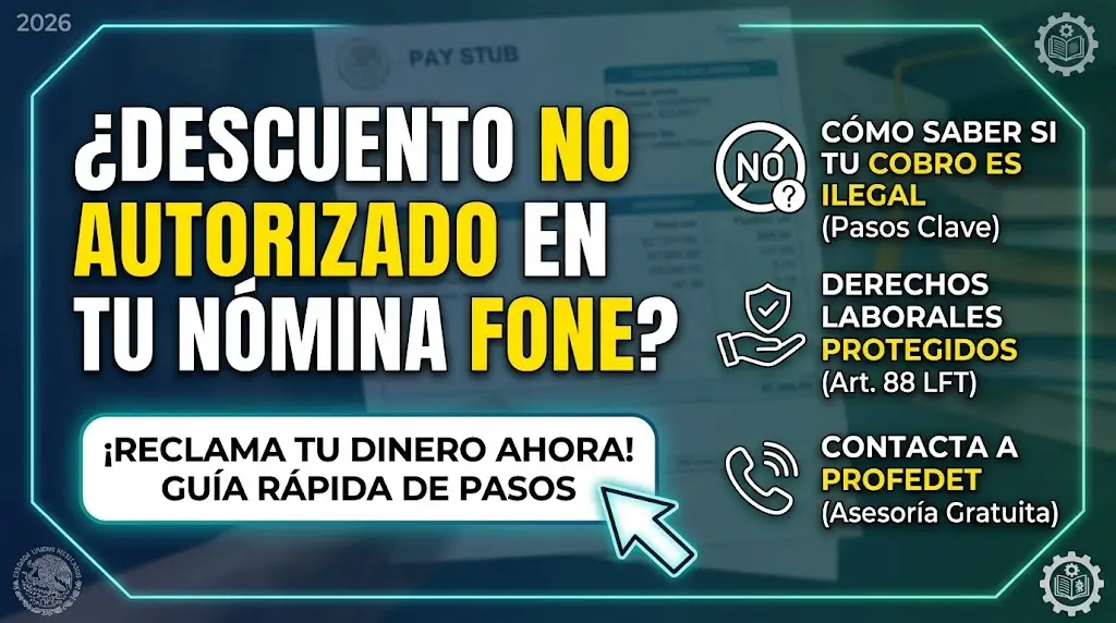 Mi Portal FONE 2026 Cómo Reclamar un Descuento No Autorizado en Tu Recibo de Pago