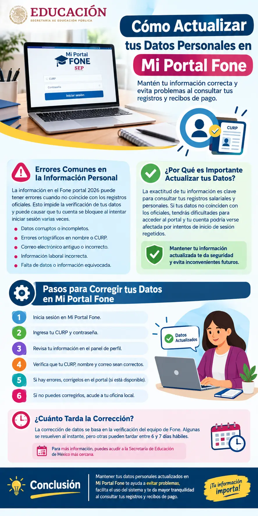 Cómo Actualizar tus Datos Personales en Mi Portal Fone y Corregir Errores de Forma Correcta