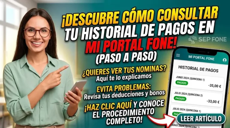 Cómo Consultar el Historial de Pagos en Mi Portal Fone y Revisar tus Nóminas Paso a Paso
