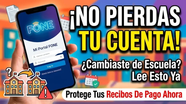 Mi Portal FONE Qué Pasa con Tu Cuenta al Cambiar de Escuela y Qué Información se Actualiza