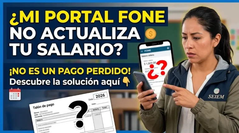 Mi Portal Fone No Actualiza Mi Salario Causas Reales y Cómo Solucionarlo