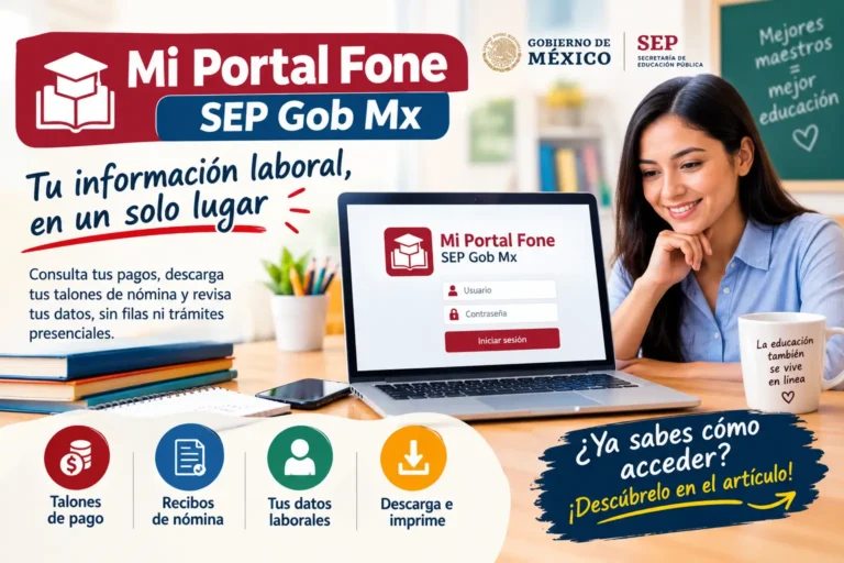 Mi Portal Fone SEP Gob Mx 2026 Esto Puedes Revisar Desde tu Cuenta
