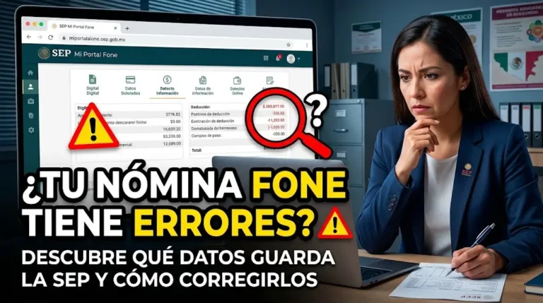 Qué Información Guarda Mi Portal Fone de los Docentes? Datos Personales, Laborales y de Nómina