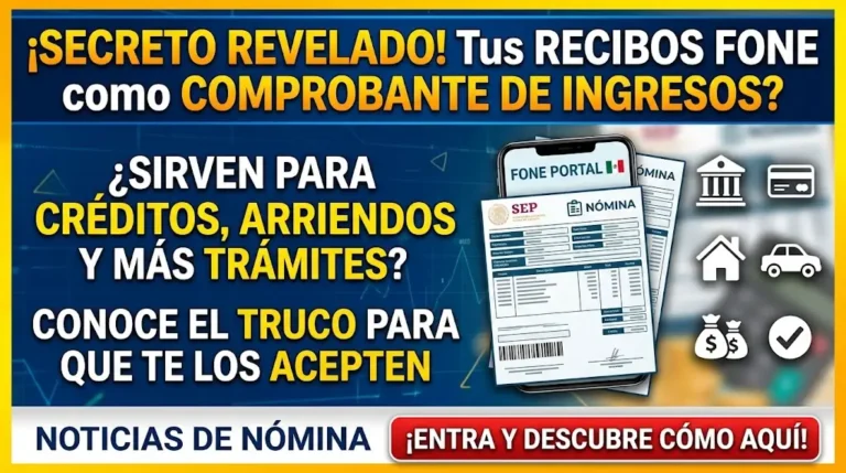 Se Pueden Usar Los Recibos De Pago De Mi Portal FONE Como Comprobante De Ingresos?
