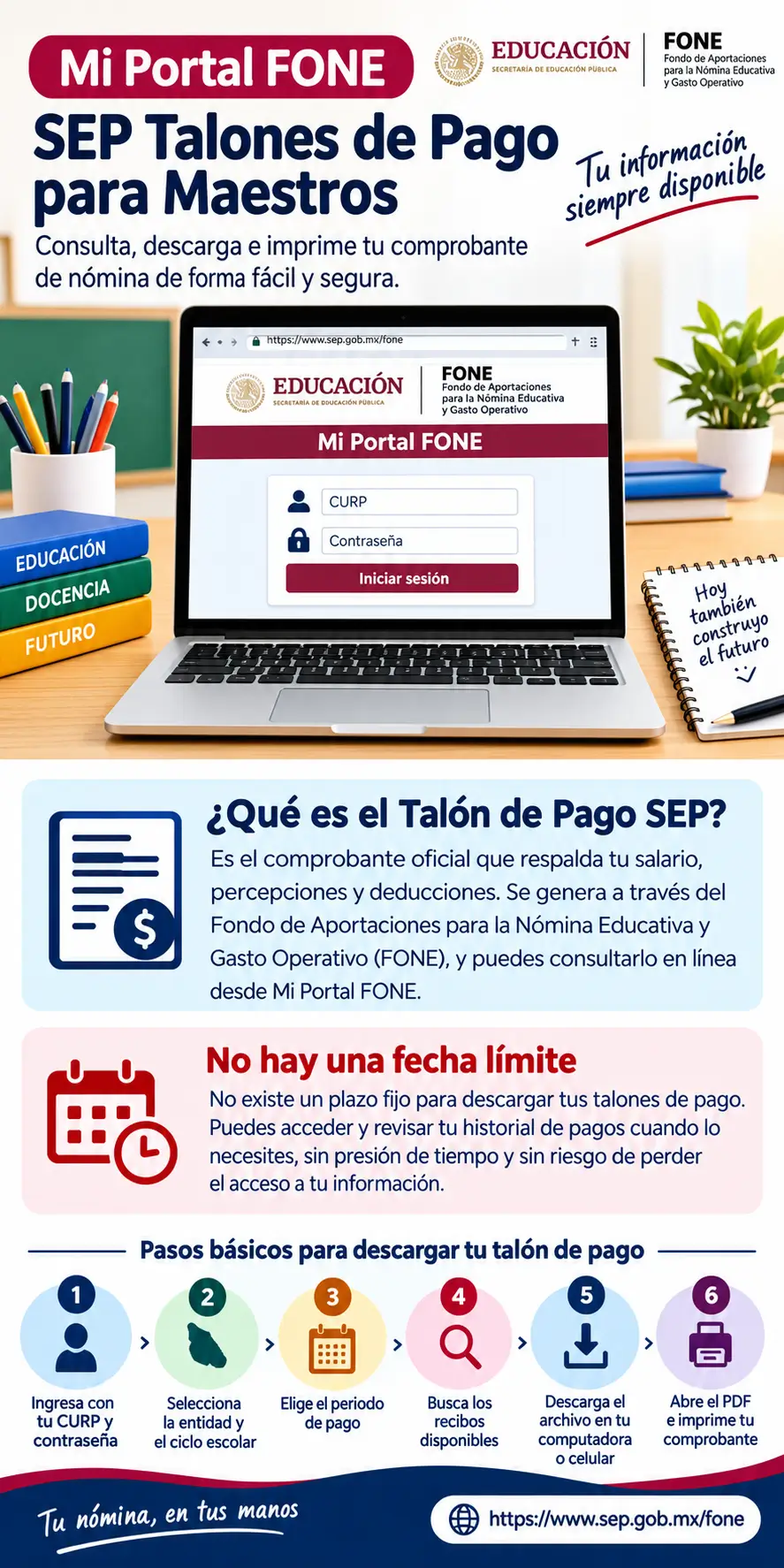 Talones De Pago SEP Maestros Fecha Límite Para Consultarlos