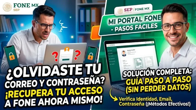 Guía Para Recuperar El Acceso A Mi Portal FONE: ¿Olvidaste Tu Correo Electrónico Y Tu Contraseña?