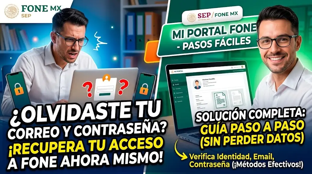 Guía Para Recuperar El Acceso A Mi Portal FONE: ¿Olvidaste Tu Correo Electrónico Y Tu Contraseña?