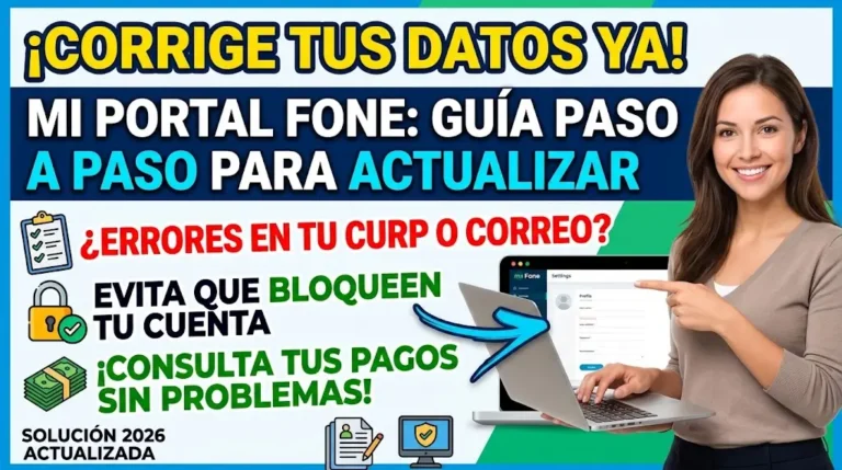 Cómo Actualizar tus Datos Personales en Mi Portal Fone y Corregir Errores de Forma Correcta