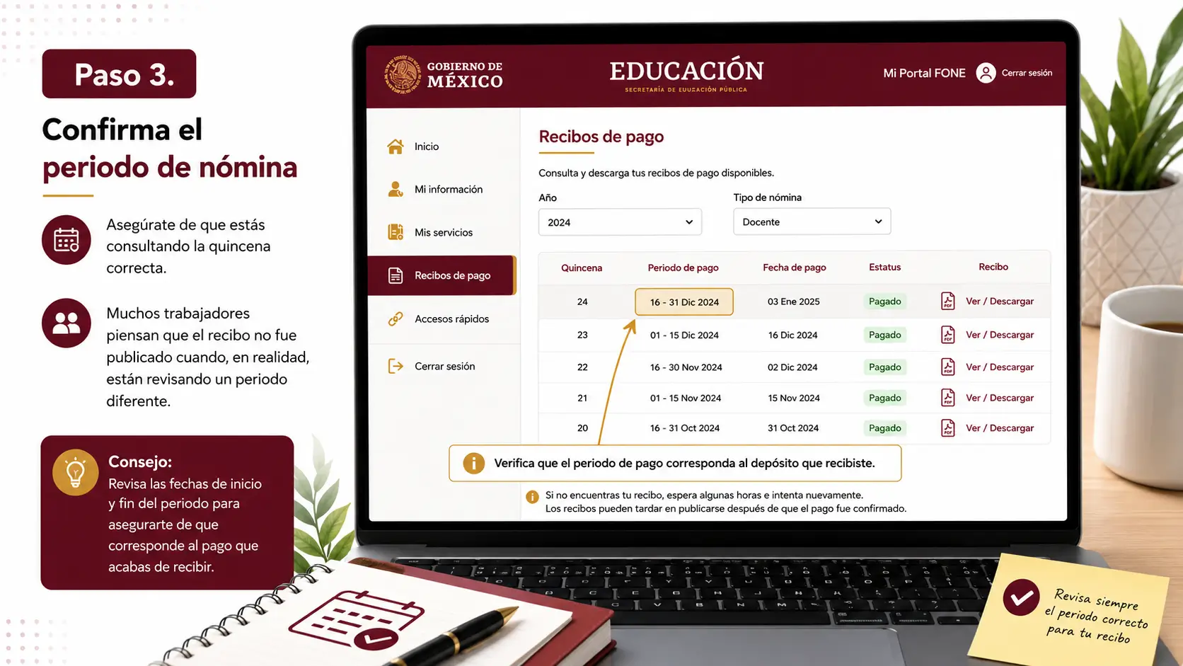 Consultar Pago SEP Septiembre 2026 Conozca el Proceso Paso a Paso