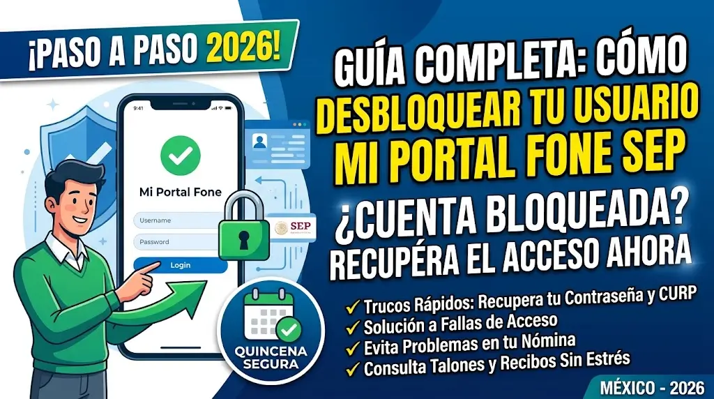 Como Desbloquear Usuario de Mi Portal Fone Paso Por Paso Detalles Completos De 2026