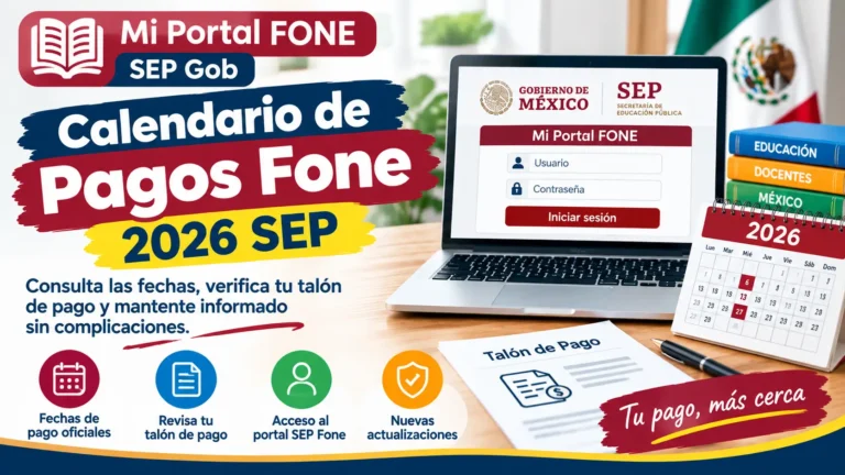 Calendario de Pagos Fone 2026 SEP Completa Guía