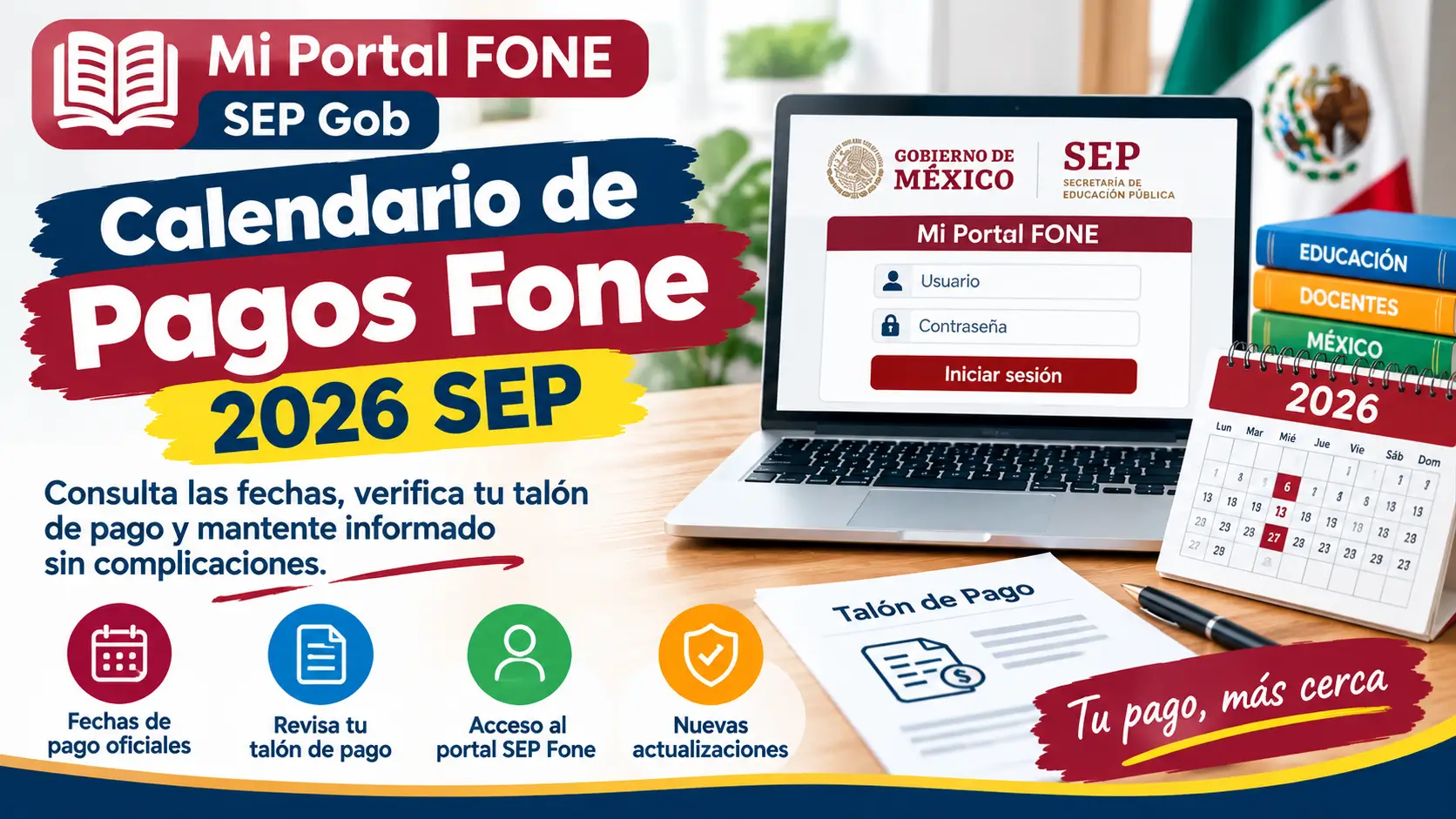 Calendario de Pagos Fone 2026 SEP Completa Guía