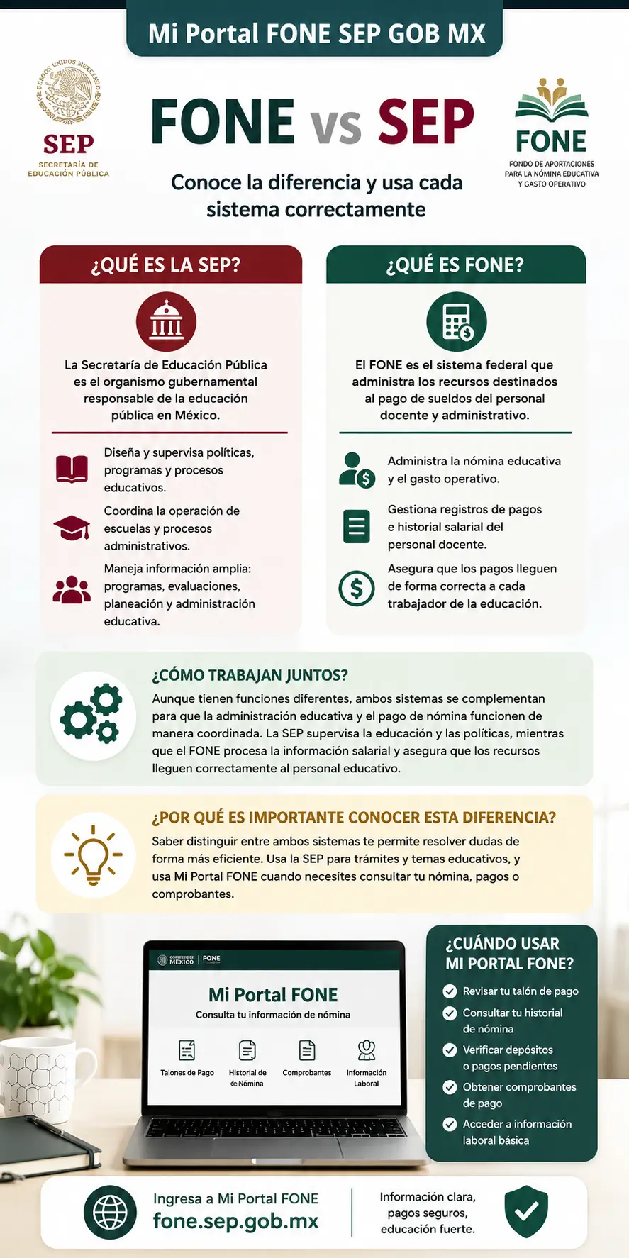FONE vs SEP Cuál es la Diferencia y Cómo Están Trabajada?