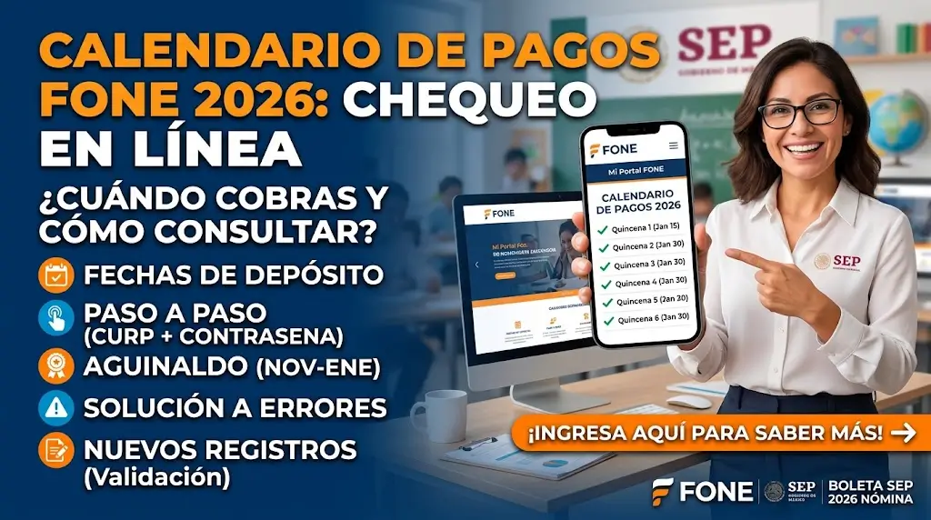 Calendario de Pagos Fone Mi Portal 2026 Chequeo en línea Guía Paso a Paso