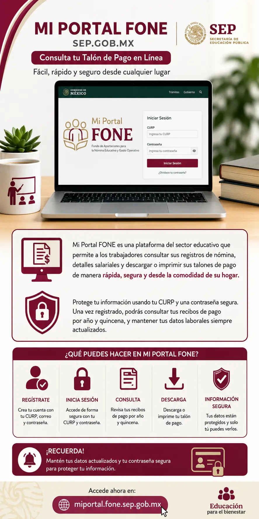 Mi Portal Fone Talón De Pago Registros Revisar Por Usar Más Fácil Método Guía Paso a Paso