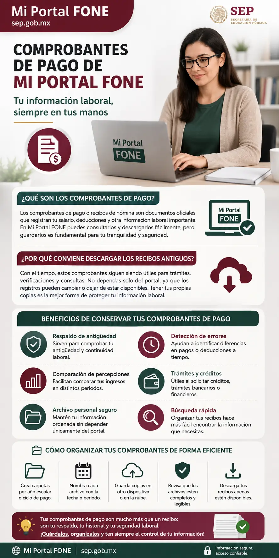 Por Qué Los Docentes Deben Guardar Sus Comprobantes De Pago De Mi Portal Fone? Guía 2026