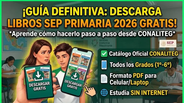 Descargar Libros de Primaria SEP 2026 Gratis Guía Oficial para Padres y Estudiantes