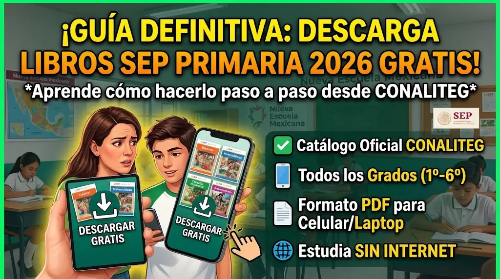 Descargar Libros de Primaria SEP 2026 Gratis Guía Oficial para Padres y Estudiantes