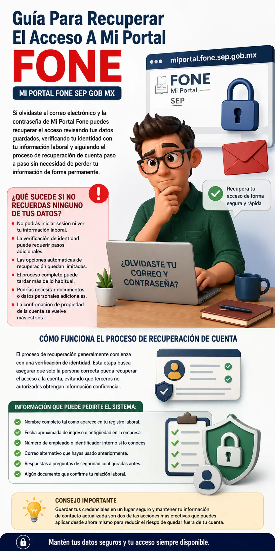 Guía Para Recuperar El Acceso A Mi Portal Fone: ¿Olvidaste Tu Correo Electrónico Y Tu Contraseña?