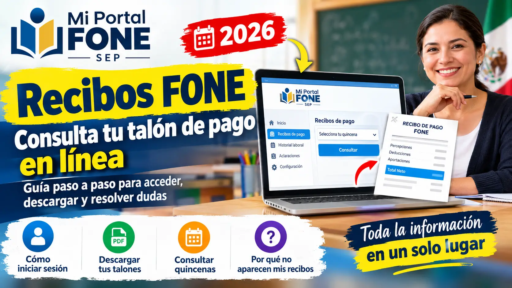 Recibos FONE Guía 2026 Para Consultar Cada Quincena
